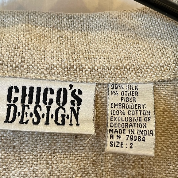 Embroidered silk jacket/tunic artsy - Picture 5 of 5